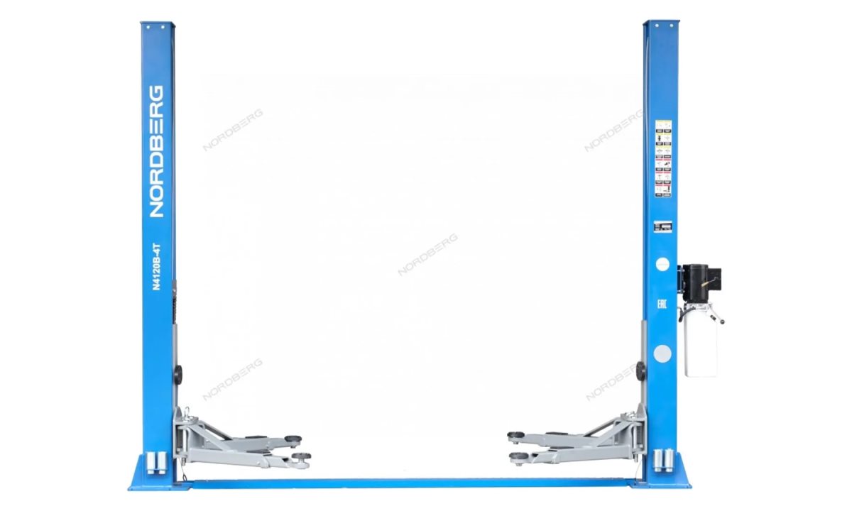  Подъемник 220V 2х стоечный 4т (синий) Nordberg N4120B-4B (0)