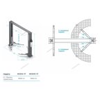  Подъемник 380V 2х стоечный 4т с верхней синхронизацией, H=4,0 м (серый) NORDBERG N4120H1-4G 380V мни (1)