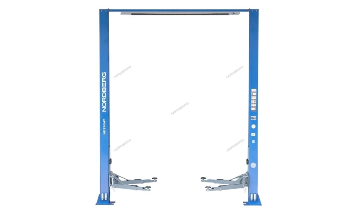  Подъемник 380V 2х стоечный 4т с верхней синхронизацией, H=4,0 м, с электростопорами (синий) Nordberg N4120H1E-4B (0)