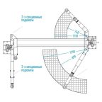  Подъемник 220V 2х стоечный 4т, асимметричный Nordberg N4121A-4T мни (1)