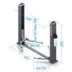  Подъемник 220V 2х стоечный 4т NORDBERG N4121B-4T мни (2)