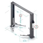  Подъемник 220V 2х стоечный 4т с верхней синхронизацией NORDBERG N4121H-4T мни (2)
