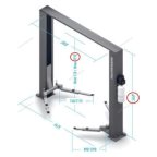  Подъемник 220V 2х стоечный 4т с верхней синхронизацией NORDBERG N4121H-4T мни (5)