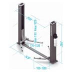  Подъемник 380V 2х стоечный 4,5т (серый) NORDBERG N4124AM-4,5G мни (2)