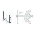  Подъемник 380V 2х стоечный 4,5т (серый) NORDBERG N4125-4,5T мни (10)