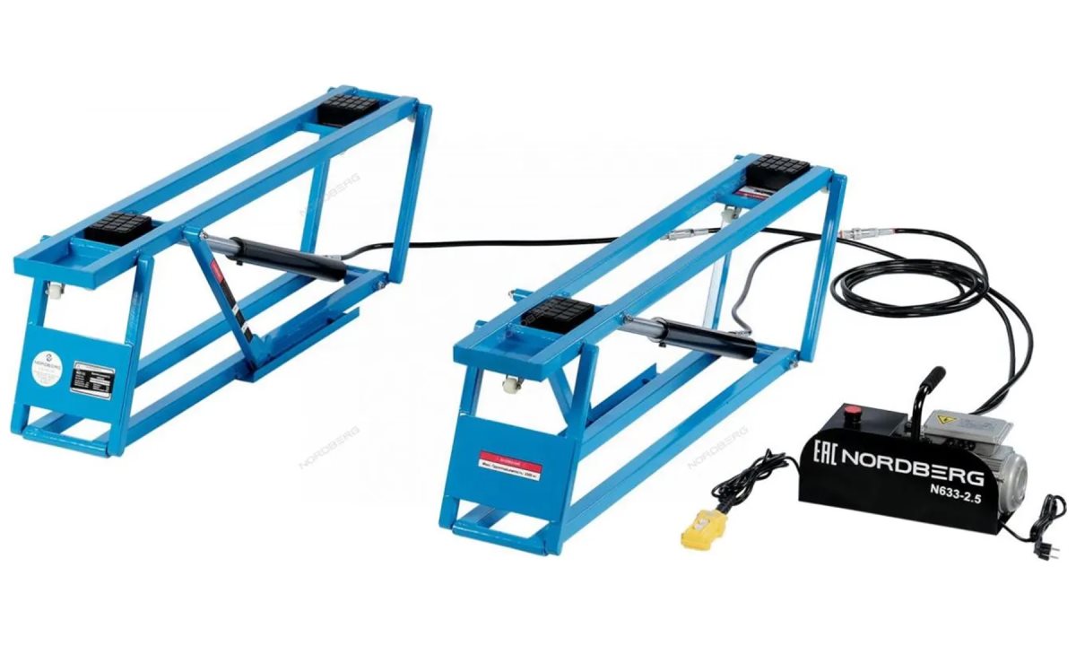 Подъемник ножничный 2,5т, портативный, мобильный 220В NORDBERG N633-2,5 (0)