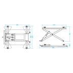  ПОДЪЕМНИК ножничный мобильный, 3 т, 220 В NORDBERG N634-3 мни (1)
