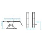  Подъемник ножничный для сход-развала, без заглубления, 4 т, 380 В (синий) NORDBERG N634-4B мни (1)