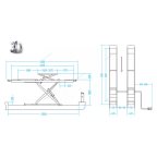  Подъемник ножничный для сх-разв 4,5т, 380В, 2 уровня (с авар. опусканием), синий NORDBERG N635-4,5B мни (1)