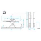  Подъемник ножничный для сх-разв 4,5т, 380В, 2 уровня (с авар. опусканием), серый NORDBERG N635-4,5G мни (1)