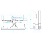  Подъемник ножничный для сх-разв 5,5т, 380В, 2 уровня, синий NORDBERG N635-5,5B мни (1)