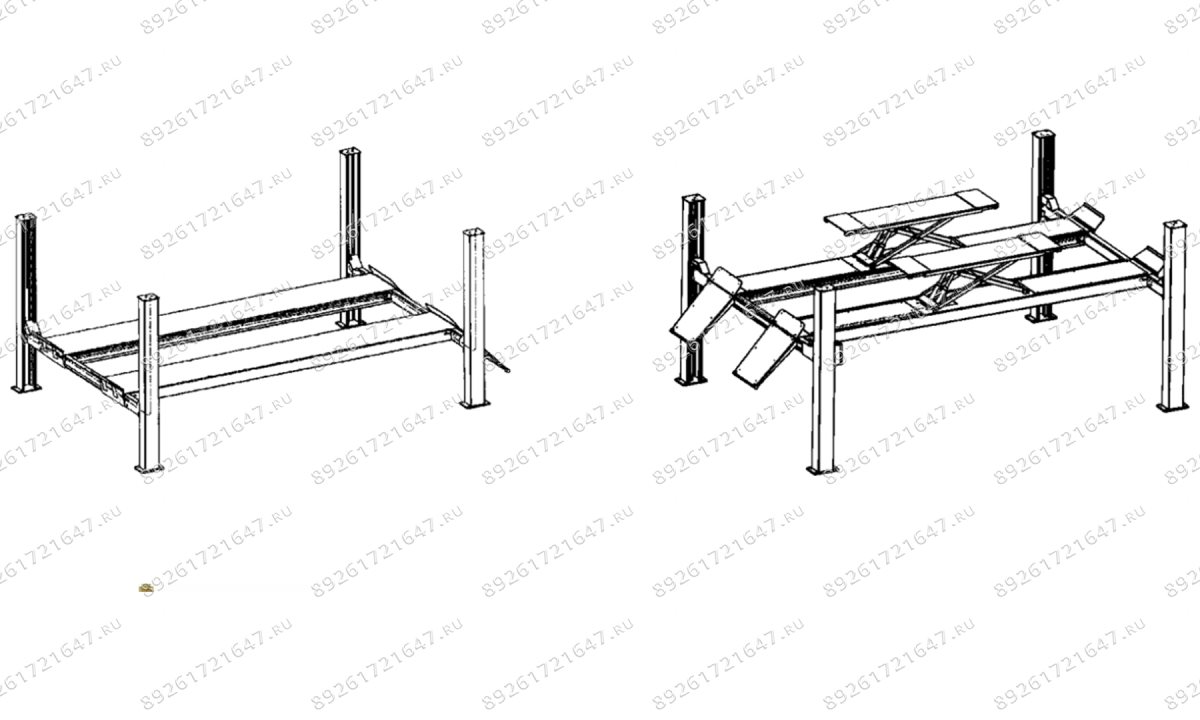  Четырехстоечный подъемник Nussbaum 4.65 H (0)