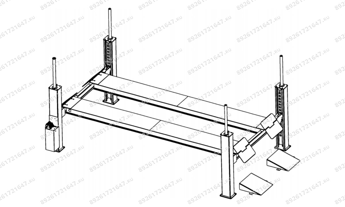  Четырехстоечный подъемник Nussbaum 4.80 H RM (0)
