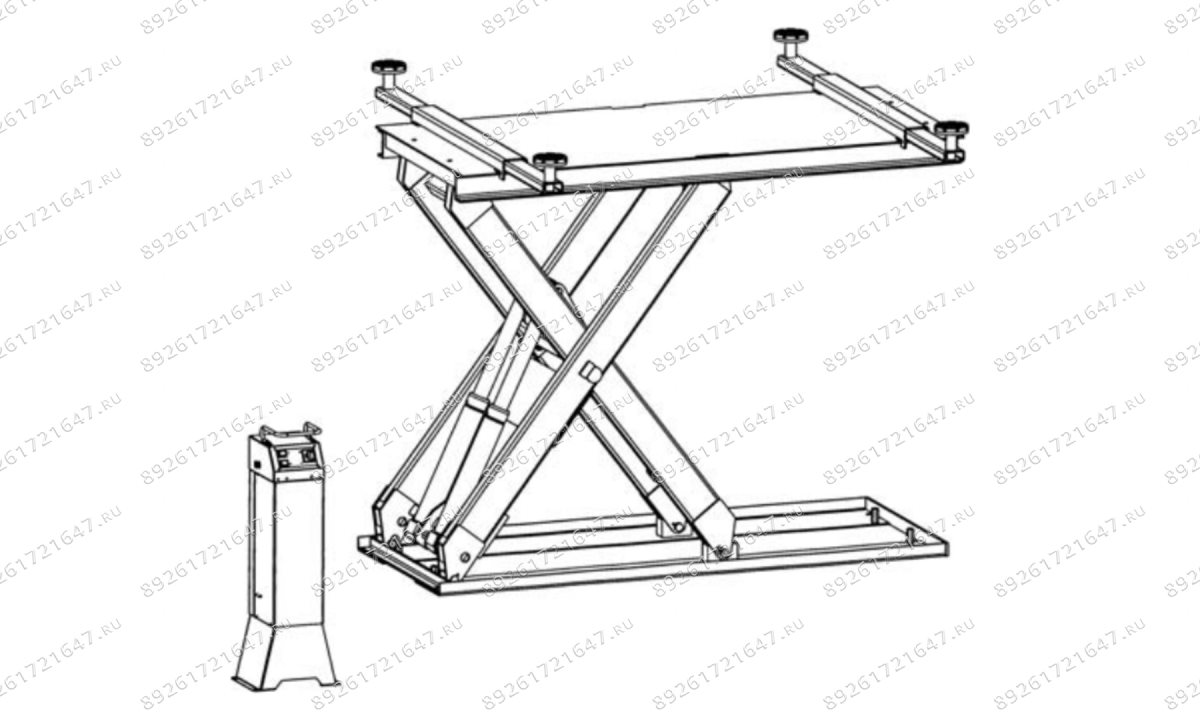  Ножничный подъемник гидравлический Nussbaum Crash Lift (0)