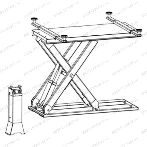 Ножничный подъемник гидравлический Nussbaum Crash Lift