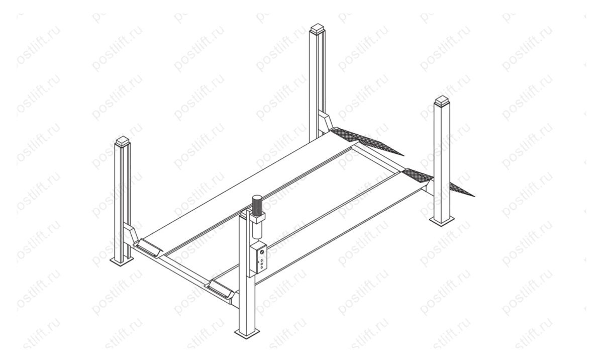  Подъёмник четырёхстоечный Werther 450-3D (OMA526L5) (0)