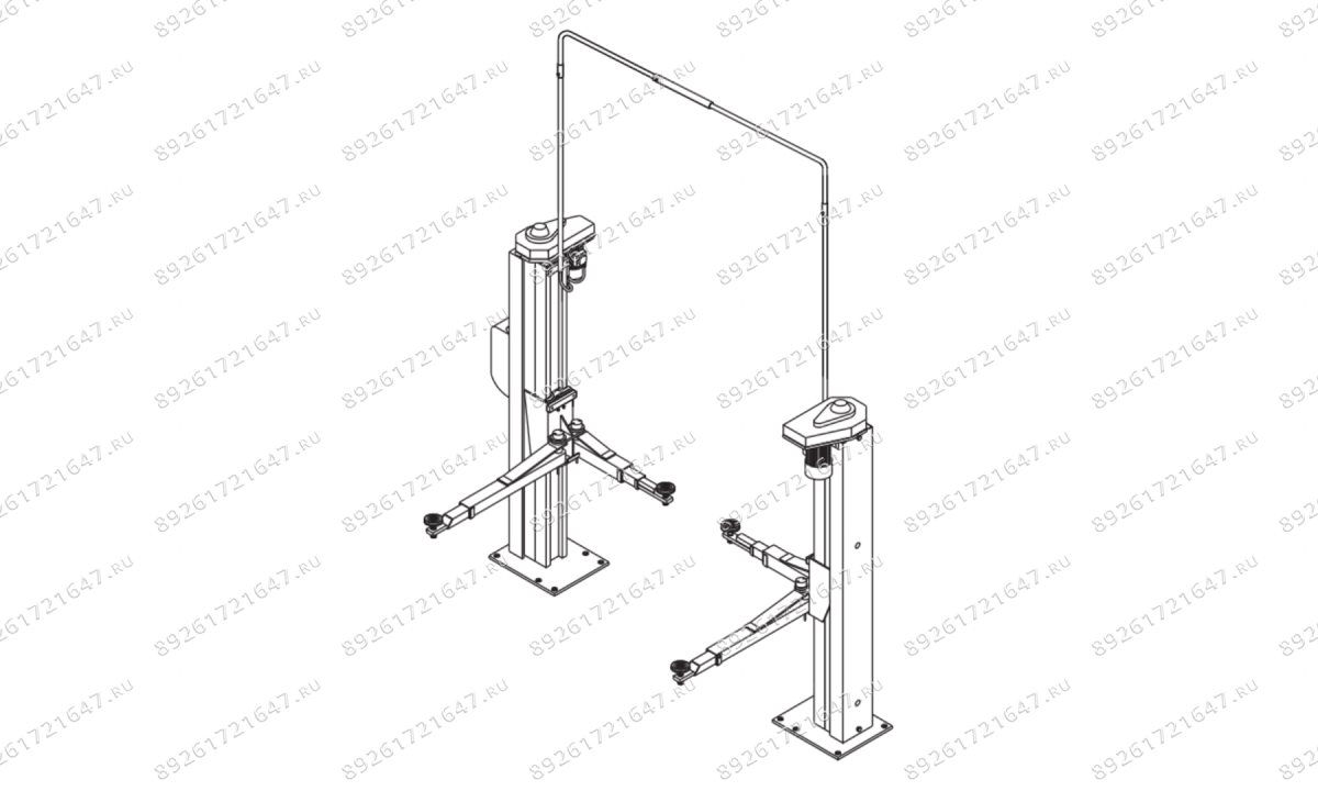  Подъемник двухстоечный электромеханический OMA 505C (0)