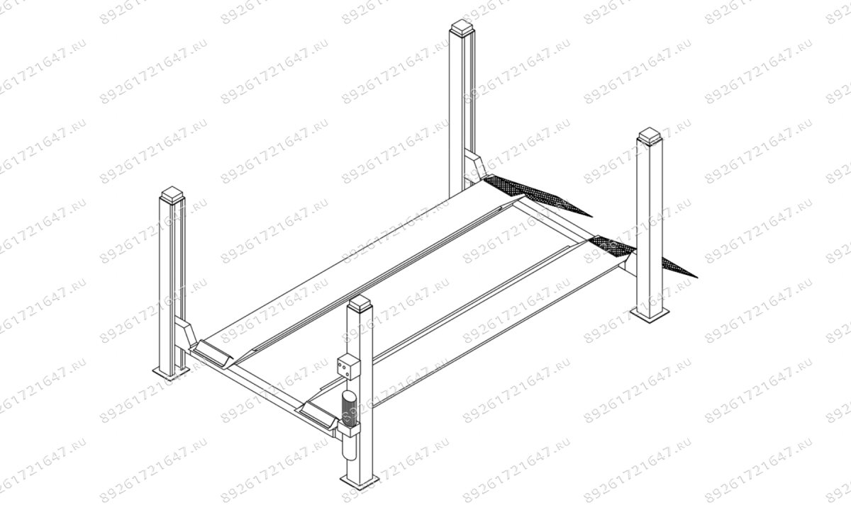  Четырёхстоечный подъёмник Werther 436 (OMA 520) (0)