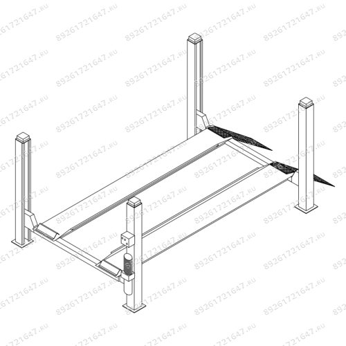 Четырёхстоечный подъёмник Werther 436 (OMA 520)