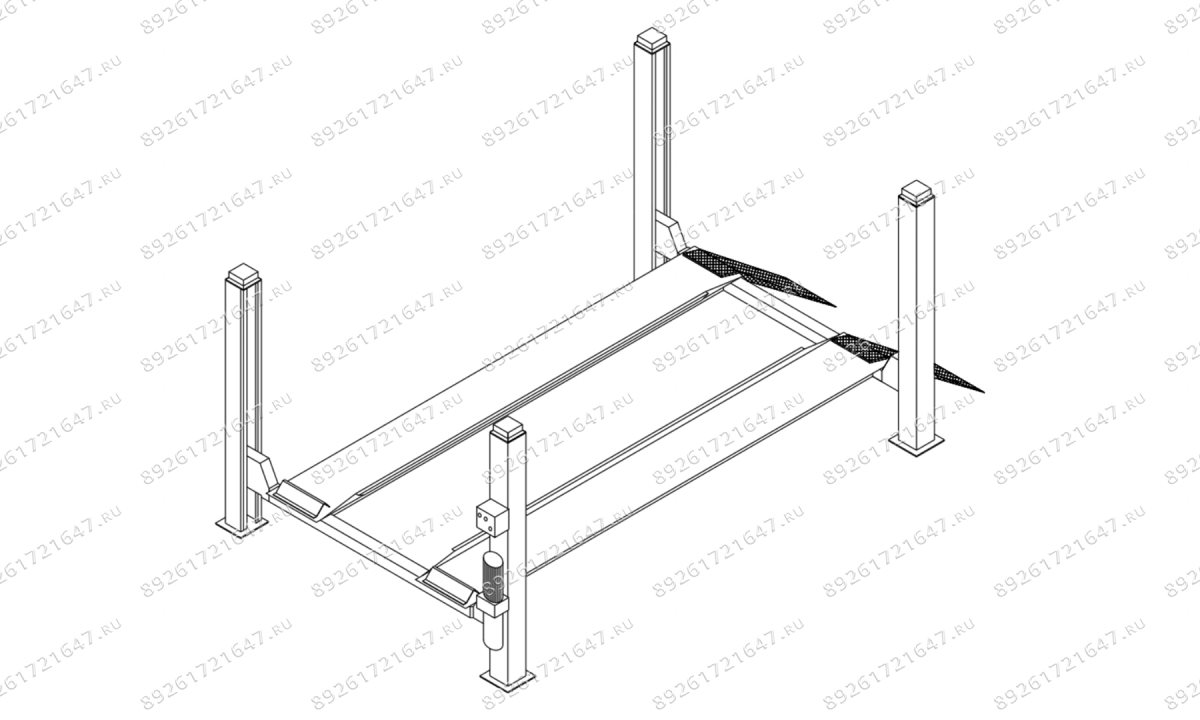  Четырёхстоечный подъёмник Werther 436 (OMA 521) (0)