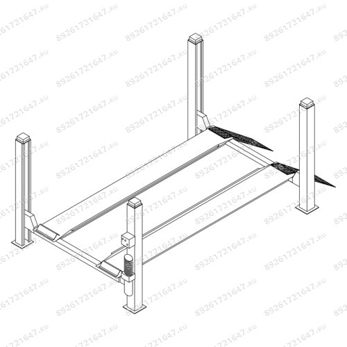 Четырёхстоечный подъёмник Werther 436 (OMA 521)
