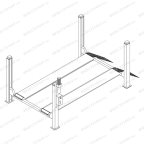  Четырехстоечный электрогидравлический подъёмник OMA 521L мни (0)