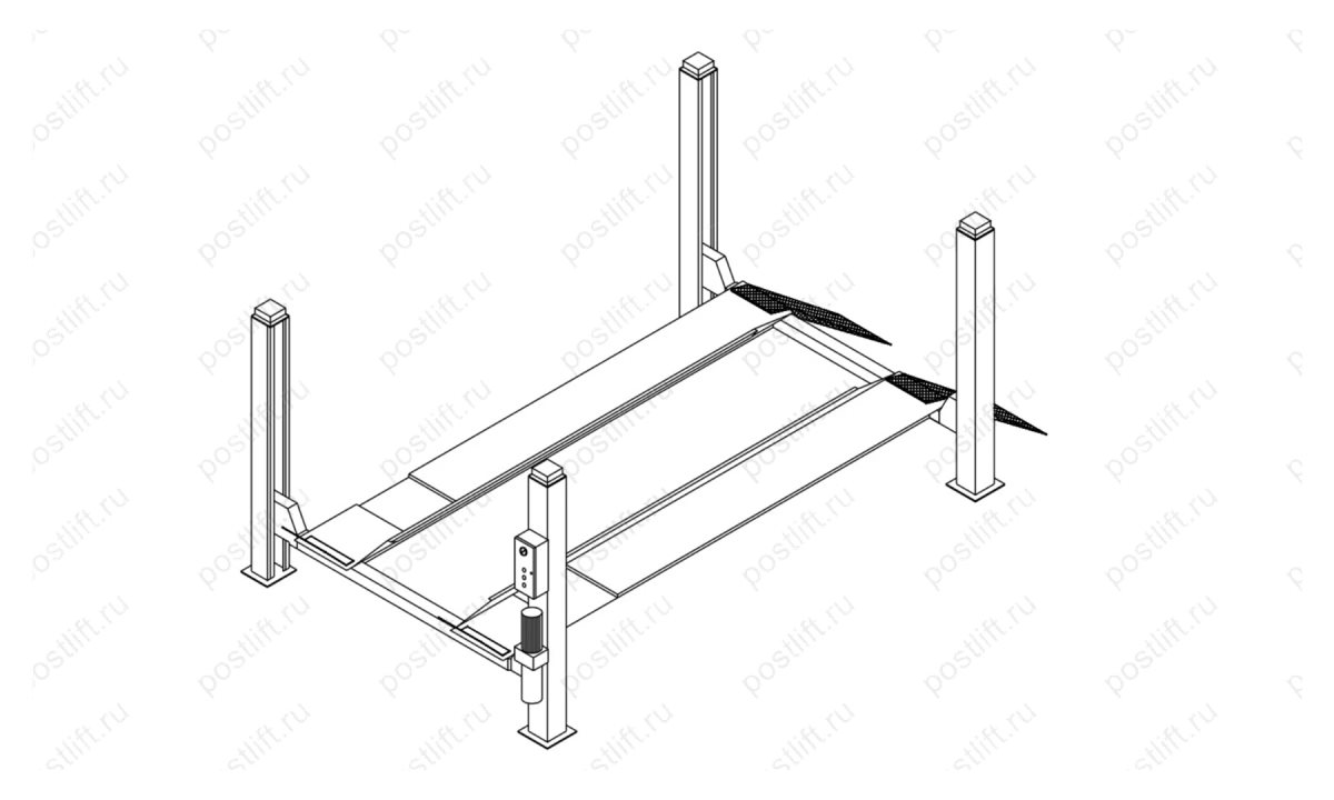  Подъемник четырехстоечный OMA 522 (0)
