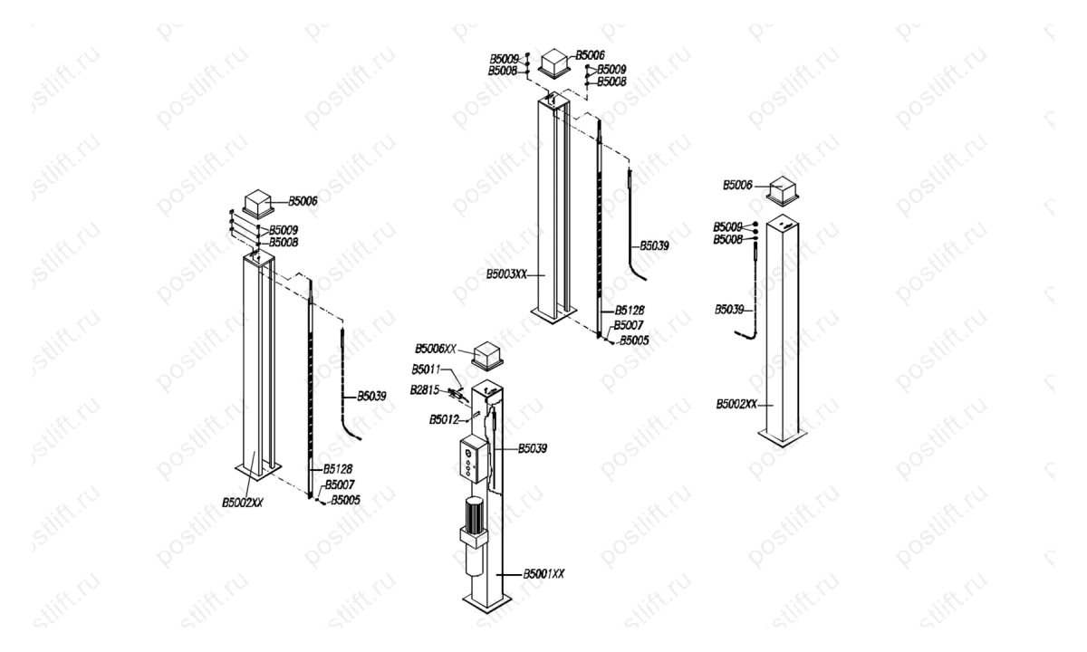 Четырехстоечный подъемник OMA 526 (0)