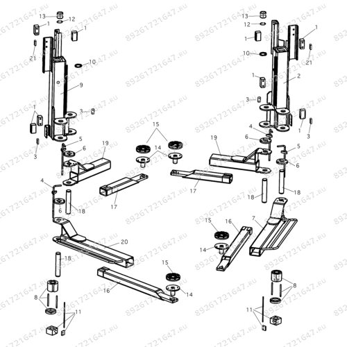 Подъёмник двухстоечный Nussbaum 2.30 SL