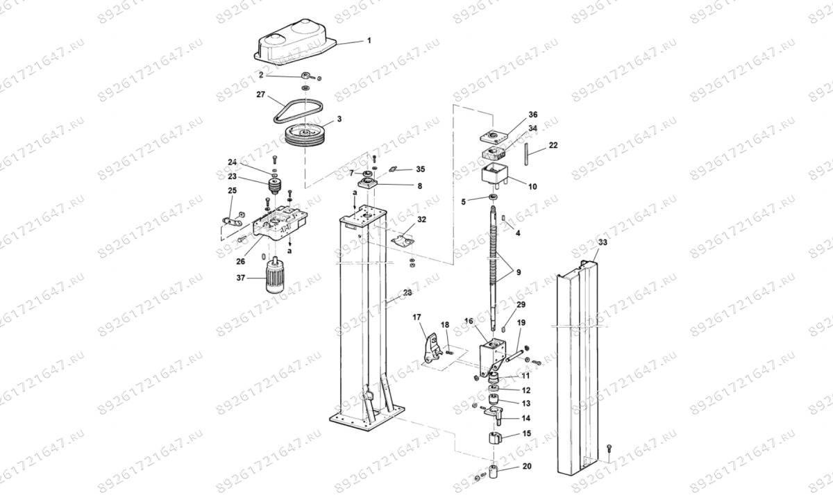  Подъёмник электромеханический Ravaglioli KPN 306 (0)