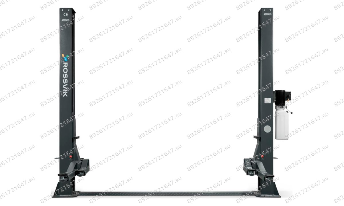  Автоподъемник двухстоечный ROSSVIK T4 г/п 4.0т, 220В, электрогидравлический с нижней синхронизацией. (0)