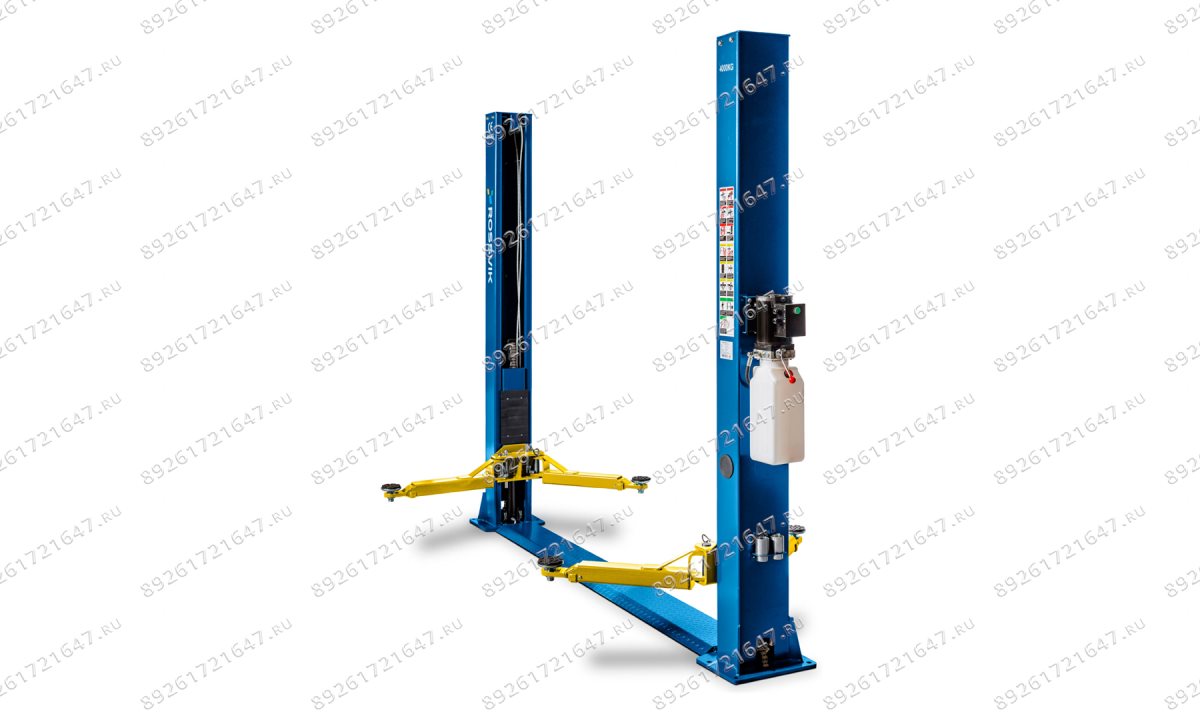  Автоподъемник двухстоечный ROSSVIK T4Е г/п 4.0т, 220В. Синий (1)