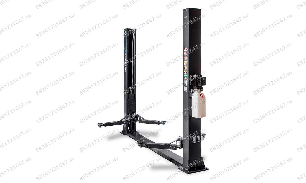  Автоподъемник двухстоечный ROSSVIK T4Е г/п 4.0т, 380В. Серый (1)