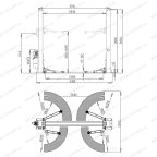  Автоподъемник двухстоечный ROSSVIK T4H г/п 4.0т, 380В, электрогидравлический с нижней синхронизацией мни (3)