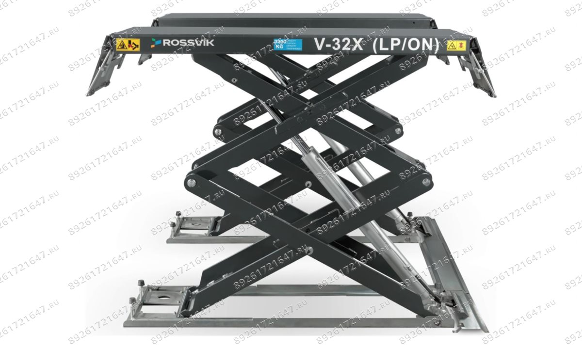  Автоподъемник ножничный ROSSVIK PRO V-32X (LP/ON) напольный г/п 3.2т, 380В RAL7040 Цвет серый (1)