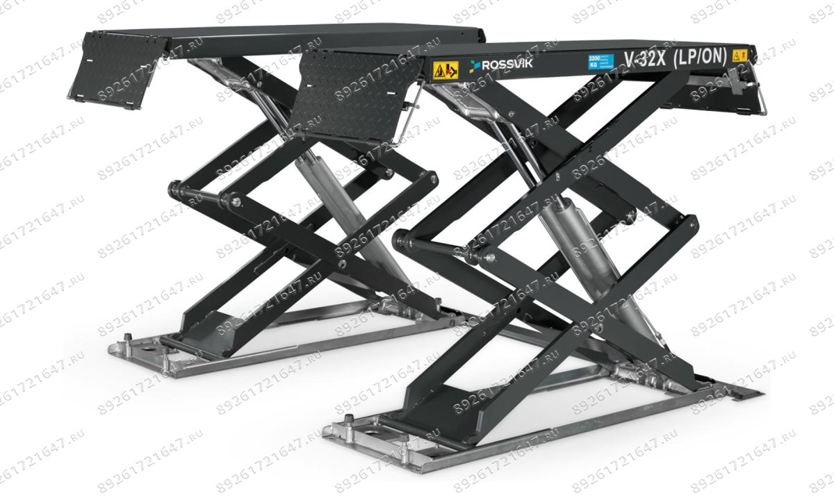  Автоподъемник ножничный ROSSVIK PRO V-32X (LP/ON) напольный г/п 3.2т, 380В RAL7040 Цвет серый (1)