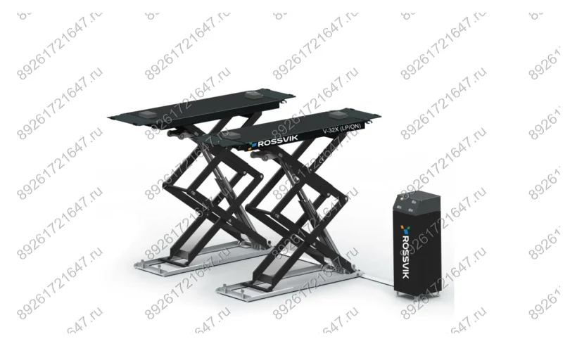 Автоподъемник ножничный ROSSVIK PRO V-32X (LP/ON) напольный г/п 3.2т, 380В RAL7040 Цвет серый фото