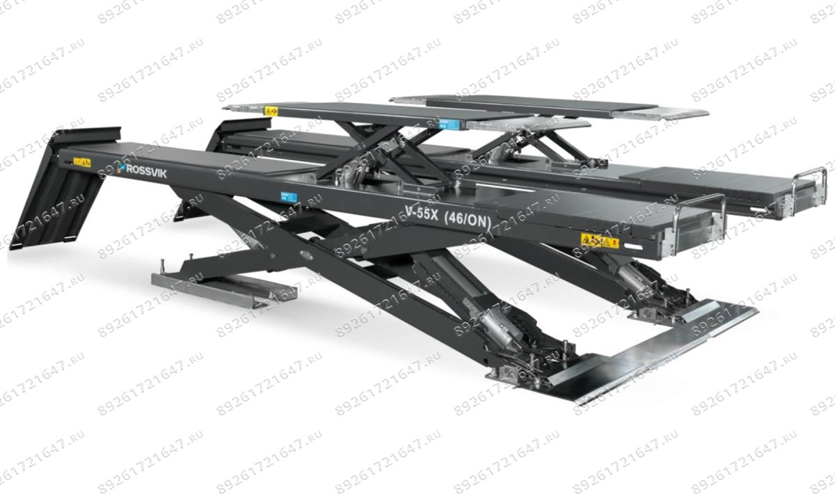  Автоподъемник ножничный ROSSVIK PRO V-55X (46/ON) напольный для р/с, г/п 5.5т, 380В RAL7040 Серый (1)