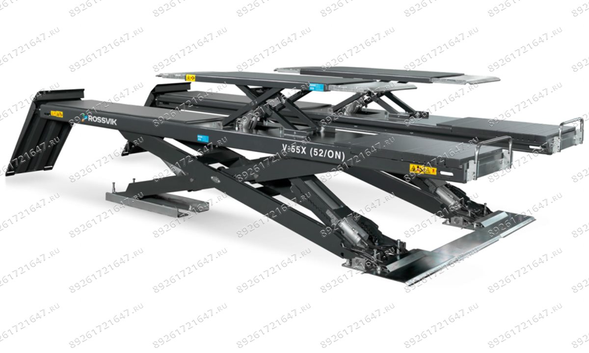  Автоподъемник ножничный ROSSVIK PRO V-55X (52/ON) напольный для р/с, г/п 5.5т, 380В RAL7040 Серый (1)