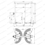  Автоподъемник двухстоечный ROSSVIK V2-4L г/п 4.0т, 220В, с верхней синхронизацией. Цвет серый мни (1)
