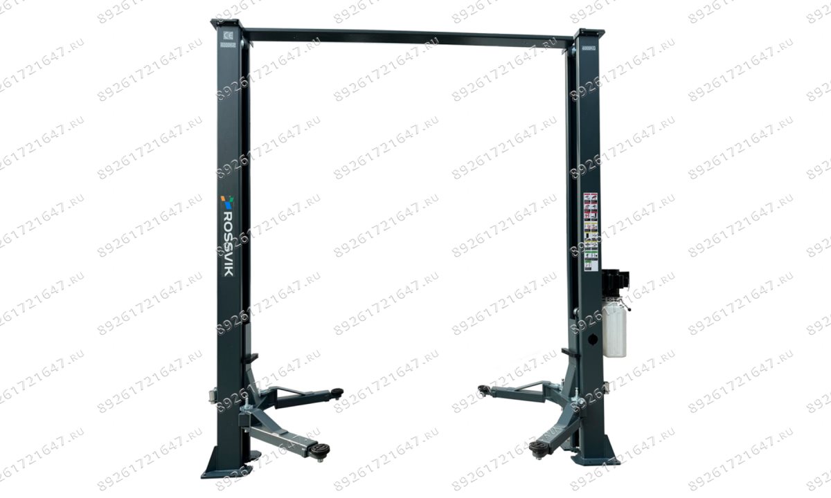  Автоподъемник двухстоечный ROSSVIK V2-4L г/п 4.0т, 220В, с верхней синхронизацией. Цвет серый (0)