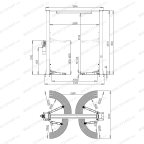  Автоподъемник двухстоечный ROSSVIK V2-4LB г/п 4.0т, 380В, с верхней синхронизацией. Цвет серый. мни (0)