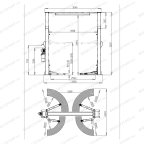  Автоподъемник двухстоечный ROSSVIK V2-4LH г/п 4.0т, 380В, с верхней синхронизацией. Синий мни (1)