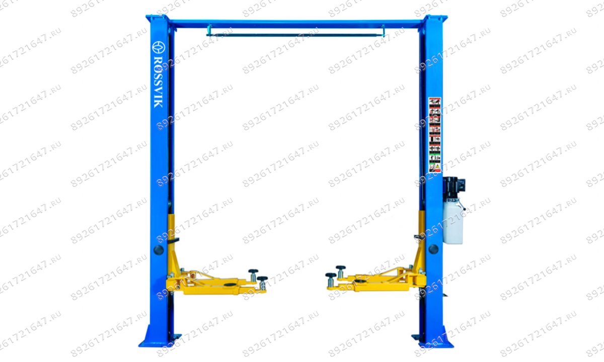  Автоподъемник двухстоечный ROSSVIK V2-4LH г/п 4.0т, 380В, с верхней синхронизацией. Синий (0)