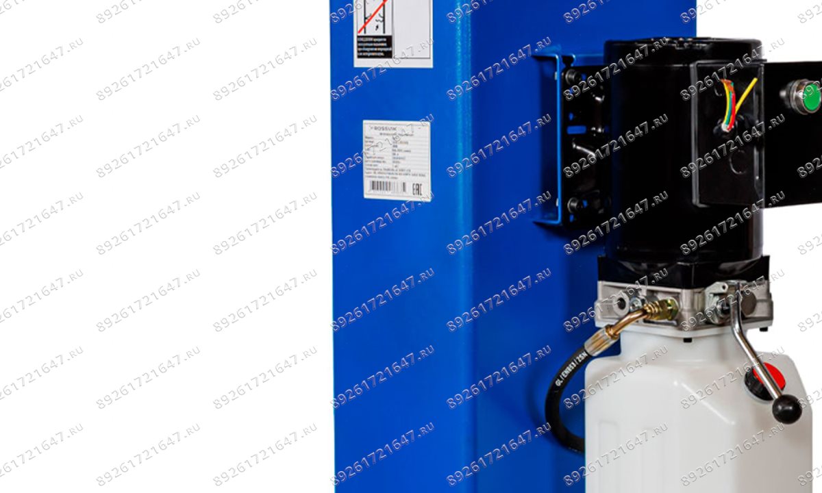  Автоподъемник двухстоечный ROSSVIK V2-5.5 г/п 5,5т, 380В, с нижней синхронизацией. Синий (1)