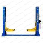 Автоподъемник двухстоечный ROSSVIK V2-5.5 г/п 5,5т, 380В, с нижней синхронизацией. Синий фото
