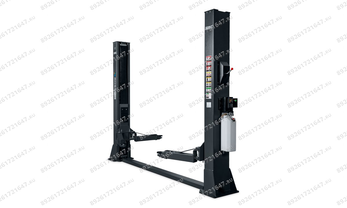  Автоподъемник двухстоечный ROSSVIK V2-5.5 г/п5,5т,380В, с нижней синхронизацией. Серый R (1)