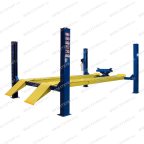 Подъемник четырехстоечный ROSSVIK V4-3.5 (ручная траверса 2т, без поворотных кругов) СИНИЙ RAL5015 фото