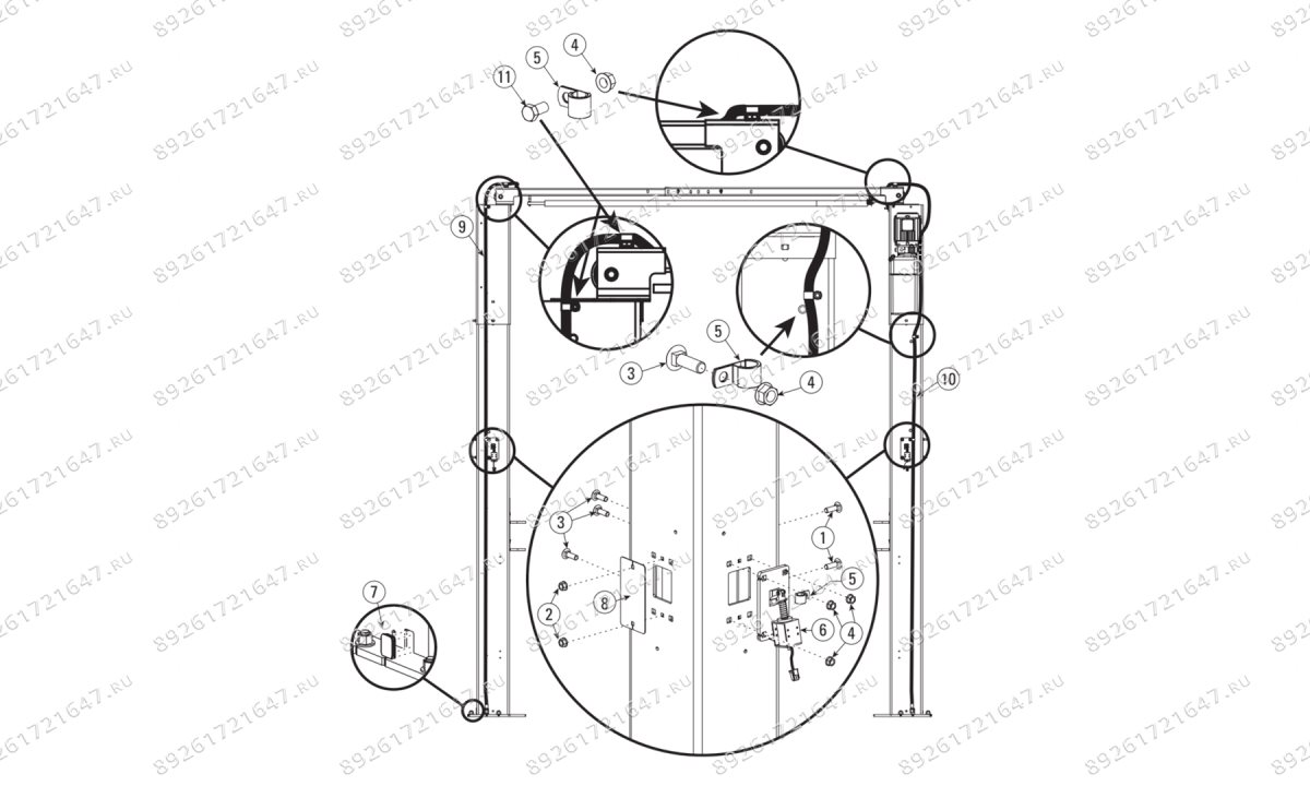  Подъёмник 2-х стоечный ROTARY LIFT SPOA3TE 600Series (0)