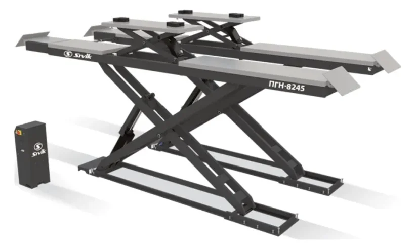 Ножничный электрогидравлический подъемник ПГН-8245 с люфт-детектором фото